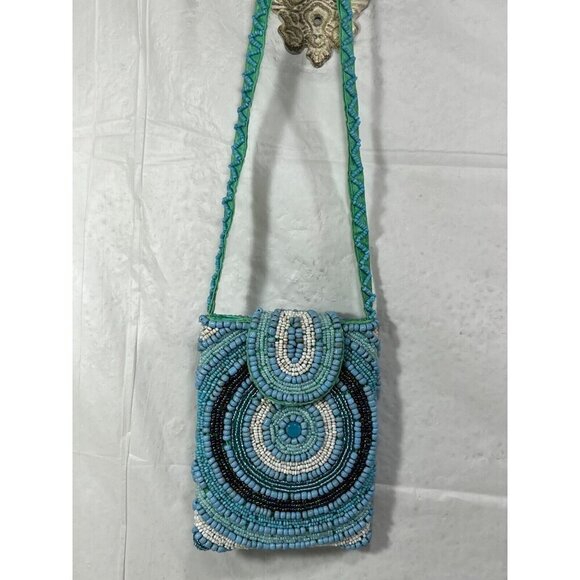 Vintage  Beaded Purse Crossbody - Picture 1 of 14